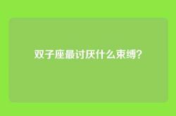 双子座最讨厌什么束缚？