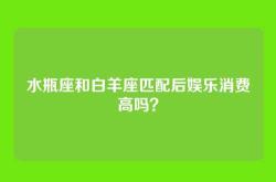 水瓶座和白羊座匹配后娱乐消费高吗？