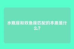 水瓶座和双鱼座匹配的本质是什么？