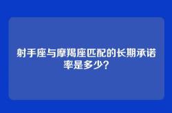 射手座与摩羯座匹配的长期承诺率是多少？