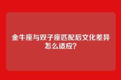 金牛座与双子座匹配后文化差异怎么适应？