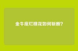 金牛座烂桃花如何斩断？