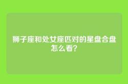 狮子座和处女座匹对的星盘合盘怎么看？
