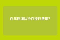 白羊座团队协作技巧费用？