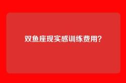 双鱼座现实感训练费用？