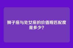狮子座与处女座的价值观匹配度是多少？