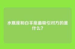 水瓶座和白羊座最吸引对方的是什么？