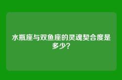 水瓶座与双鱼座的灵魂契合度是多少？