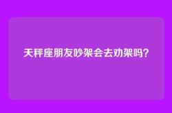 天秤座朋友吵架会去劝架吗？