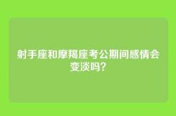 射手座和摩羯座考公期间感情会变淡吗？