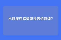 水瓶座在感情里是否怕麻烦？