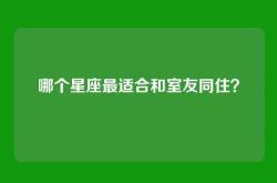 哪个星座最适合和室友同住？