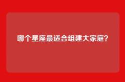 哪个星座最适合组建大家庭？