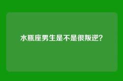 水瓶座男生是不是很叛逆？