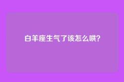 白羊座生气了该怎么哄？