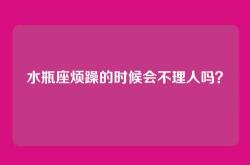 水瓶座烦躁的时候会不理人吗？