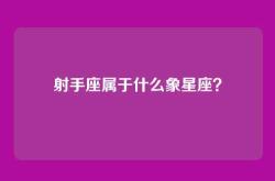 射手座属于什么象星座？