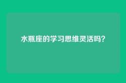 水瓶座的学习思维灵活吗？