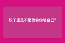 双子座是不是很会伪装自己？