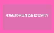水瓶座的幸运花适合摆在家吗？