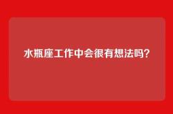 水瓶座工作中会很有想法吗？