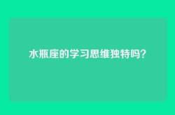 水瓶座的学习思维独特吗？