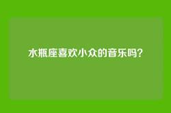 水瓶座喜欢小众的音乐吗？