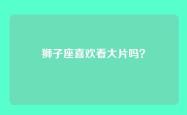 狮子座喜欢看大片吗？
