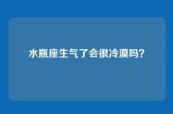 水瓶座生气了会很冷漠吗？
