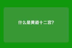 什么是黄道十二宫？