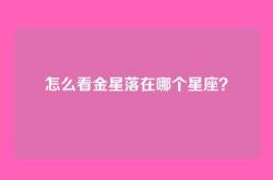 怎么看金星落在哪个星座？