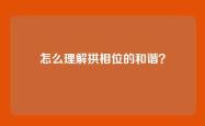 怎么理解拱相位的和谐？