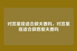 对宫星座适合做夫妻吗，对宫星座适合做恩爱夫妻吗