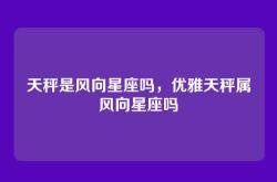 天秤是风向星座吗，优雅天秤属风向星座吗