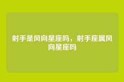 射手是风向星座吗，射手座属风向星座吗