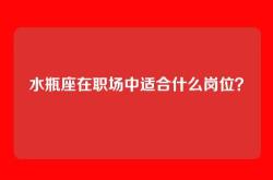 水瓶座在职场中适合什么岗位？